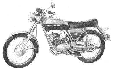 Zndapp-Ersatzteilliste Typ 521-05L0 KS 125 Sport